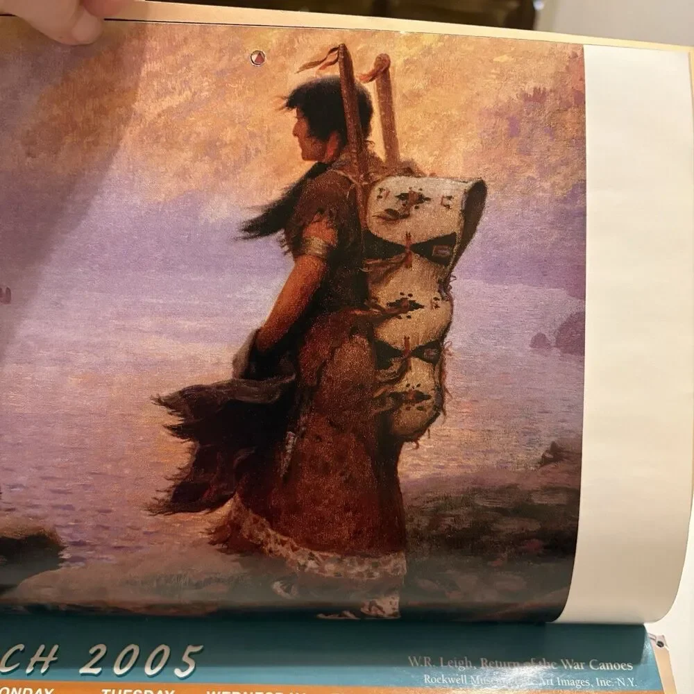 Lot Calendars Norman Rockwell Art Native American 1997-2011 Ephemera Junk Journa